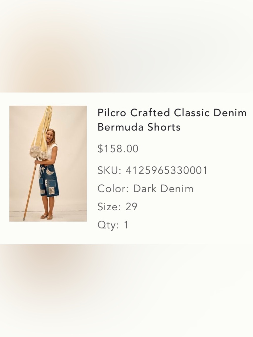Anthropology Pilcro Crafted Classic Denim
Bermuda Shorts Size 29 - Picture 2 of 5